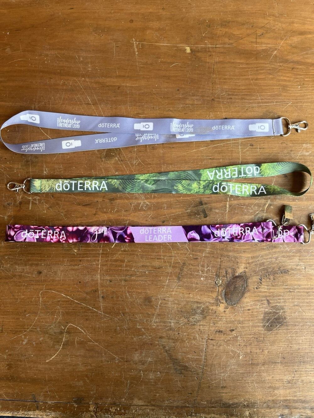 doTERRA Lot of 3 Lanyards Badge Clips Leadership Retreat 2019 Essential Oil
